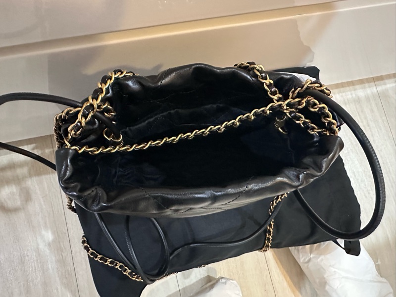 全新Chanel 香奈兒 經典 mini 22 bag 黑金 💖-7