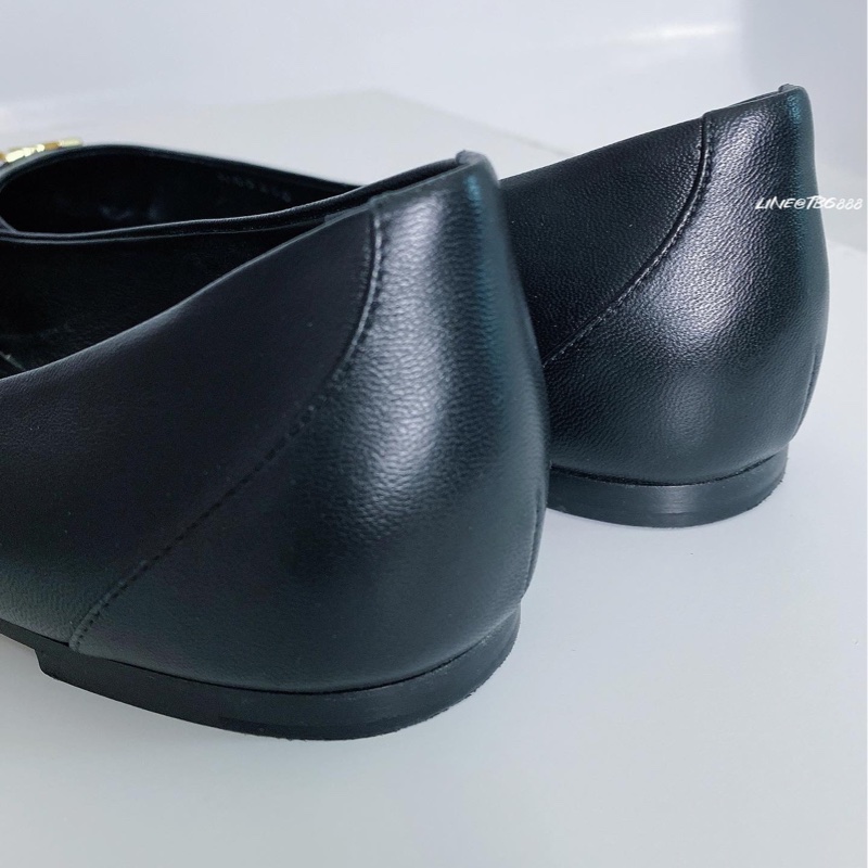 Louis Vuitton 尖頭平底鞋 黑色皮革LV-14