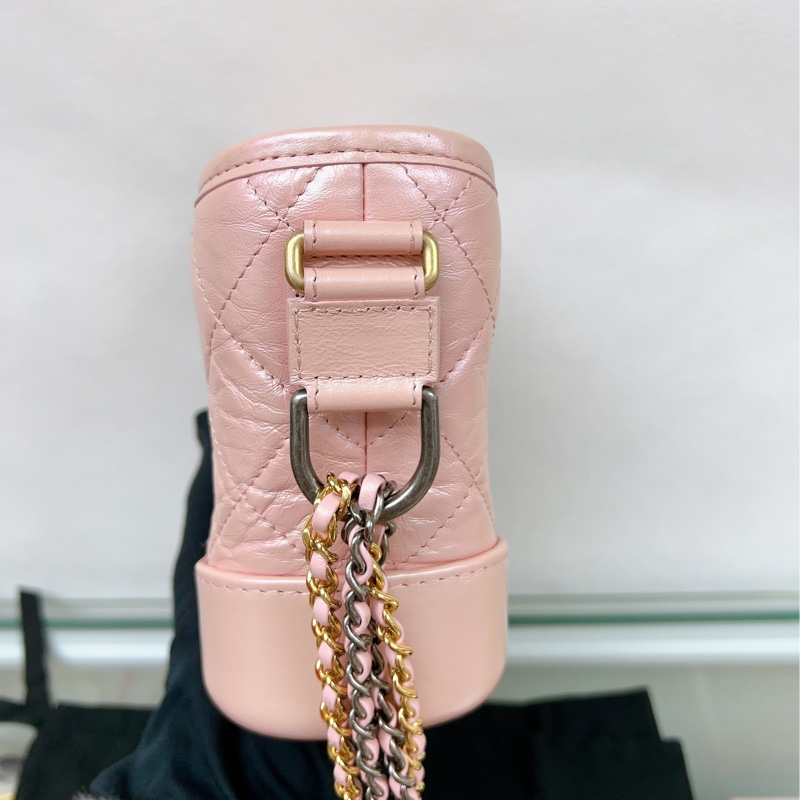 (已出) 夢幻配色🧡Chanel gabrielle hobo small 小號流浪包 珠光粉紅-3