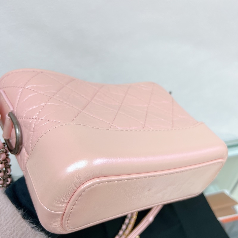 (已出) 夢幻配色🧡Chanel gabrielle hobo small 小號流浪包 珠光粉紅-8