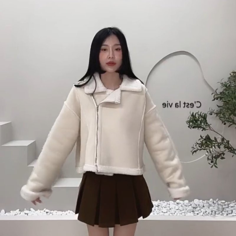 麂皮保暖外套-2