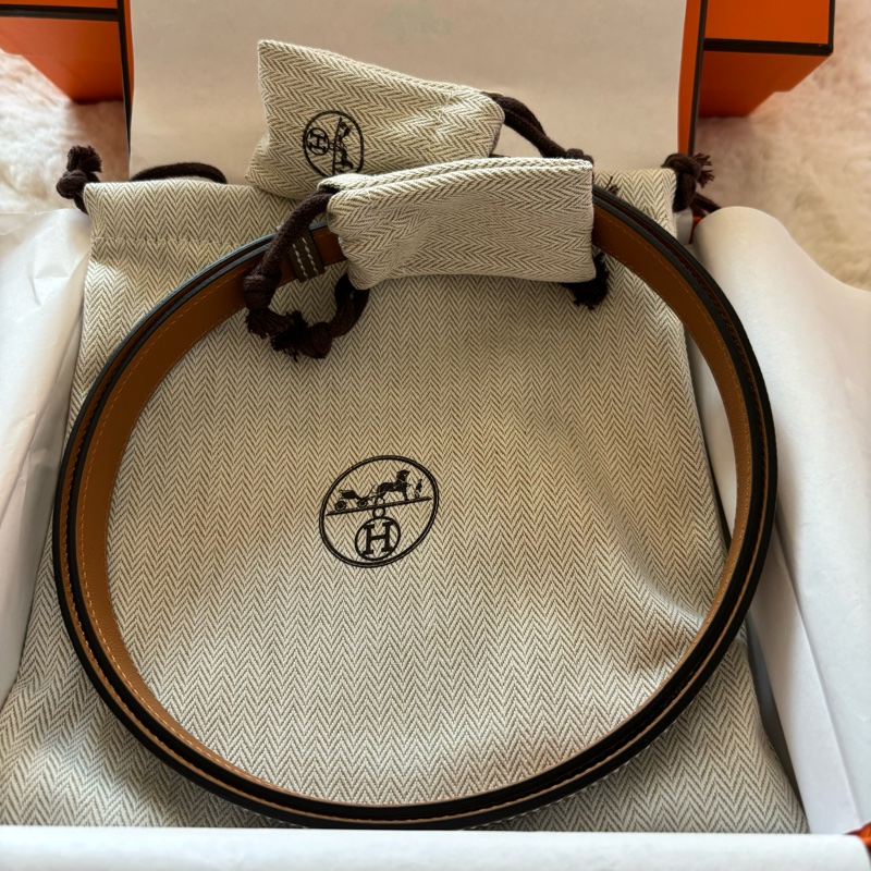 Hermes kelly 18腰帶大象灰金釦-3