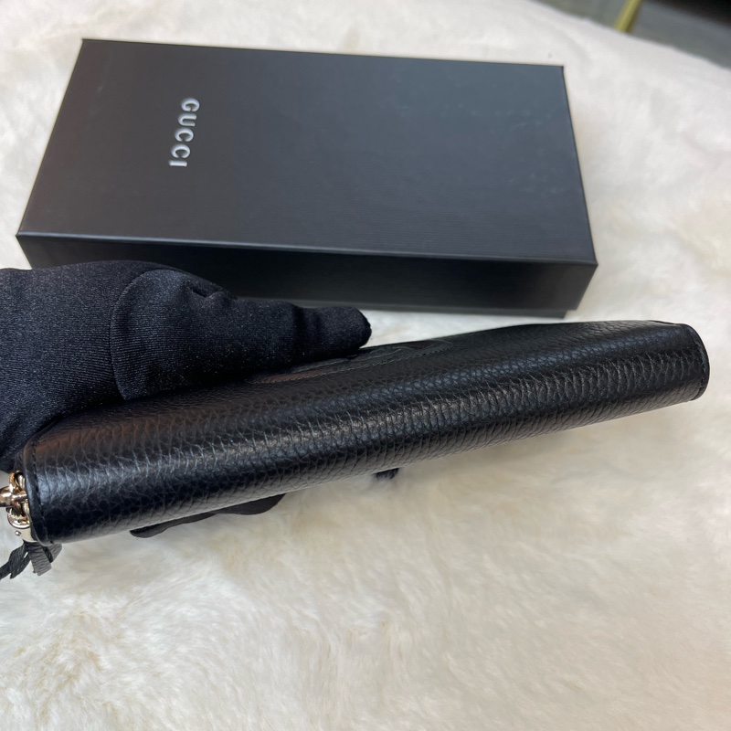 Gucci 黑色 長銀包-2