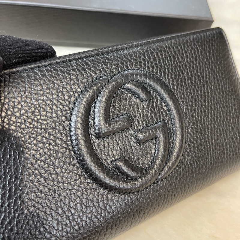 Gucci 黑色 長銀包-3