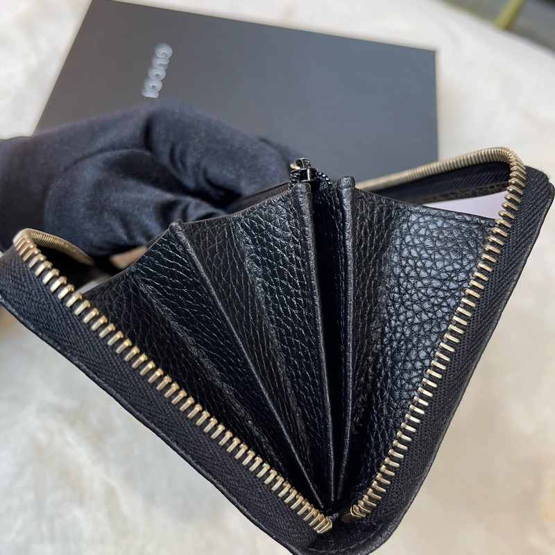 Gucci 黑色 長銀包-5