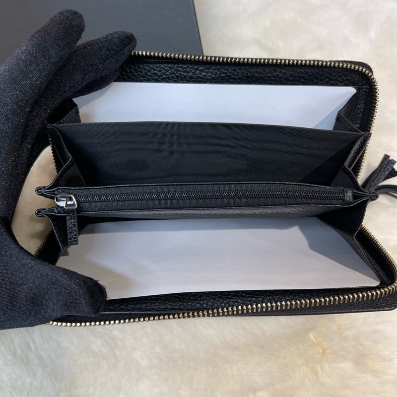 Gucci 黑色 長銀包-6