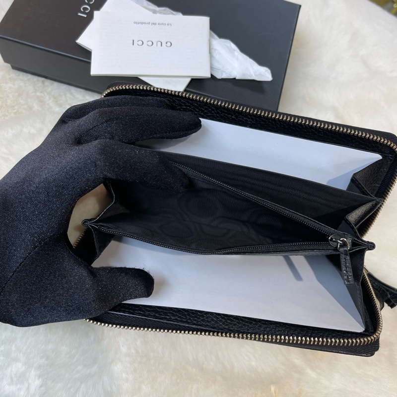 Gucci 黑色 長銀包-7
