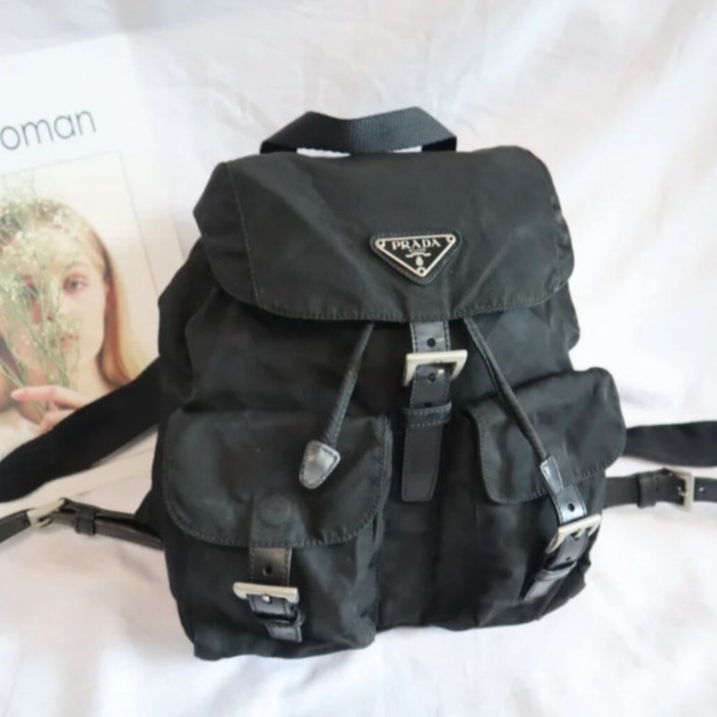 Prada classic nylon backpack black Prada 背包 Prada 背囊 黑色-0