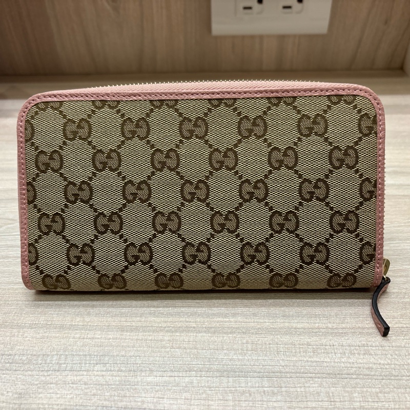 gucci拉鍊長夾，長20cm，高11cm. 寬2cm-0