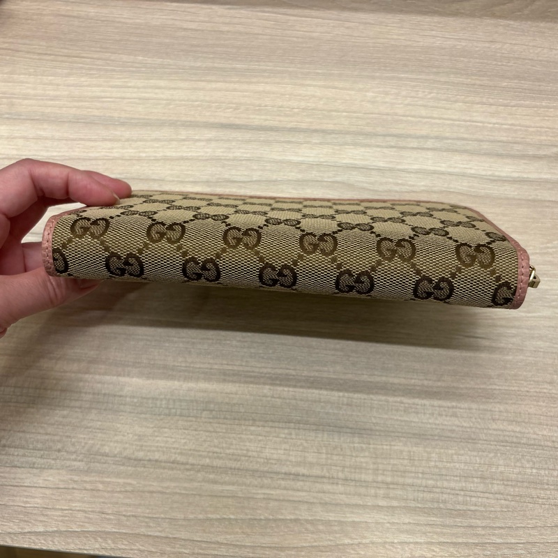 gucci拉鍊長夾，長20cm，高11cm. 寬2cm-8