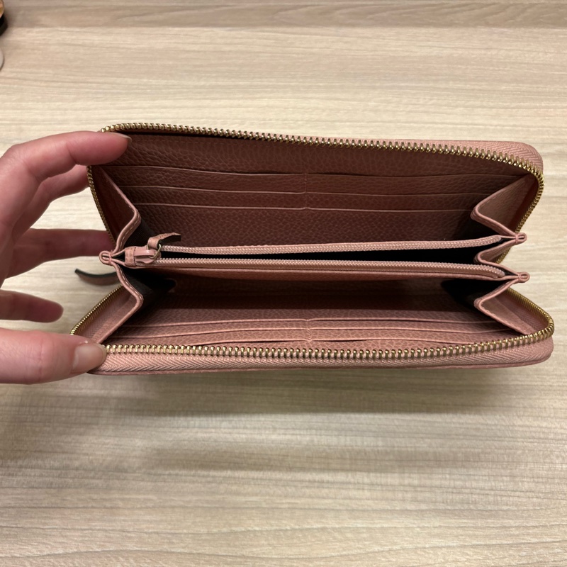 gucci拉鍊長夾，長20cm，高11cm. 寬2cm-9