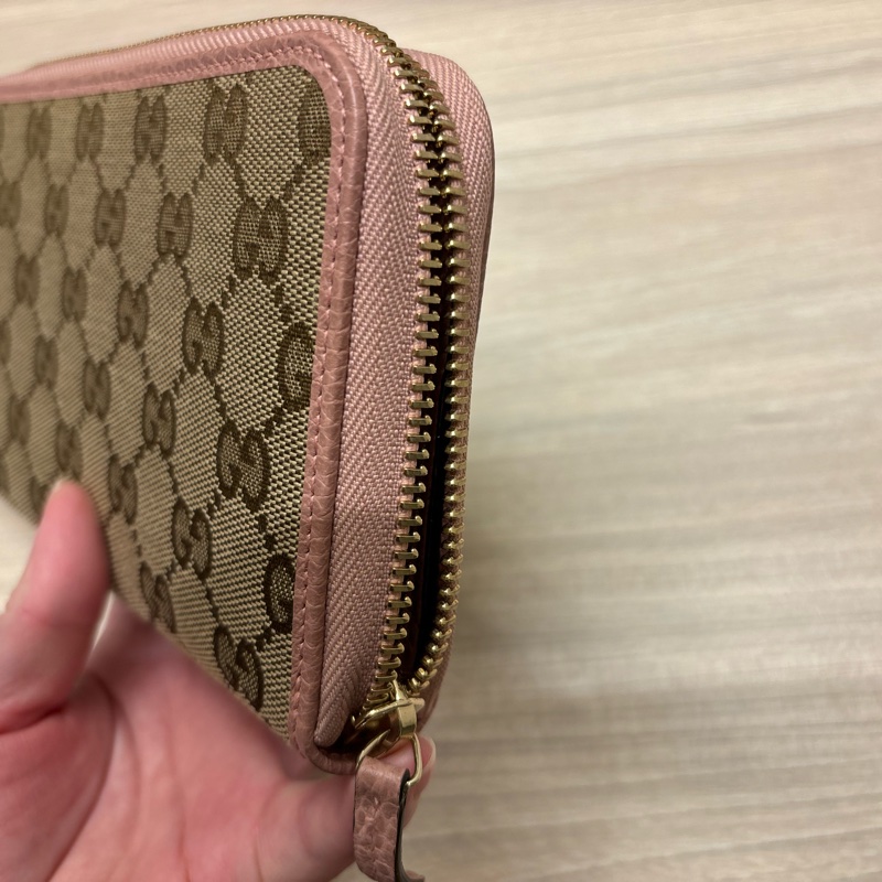 gucci拉鍊長夾，長20cm，高11cm. 寬2cm-11