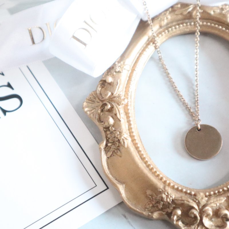 🛍️🎁 雙11🔥 11月新品上架 🔥💖新品上架 現貨 🔥💖 ✨Christian Christian Dior Necklacr Dior 金色閃石頸鏈 Dior 頸鏈-3