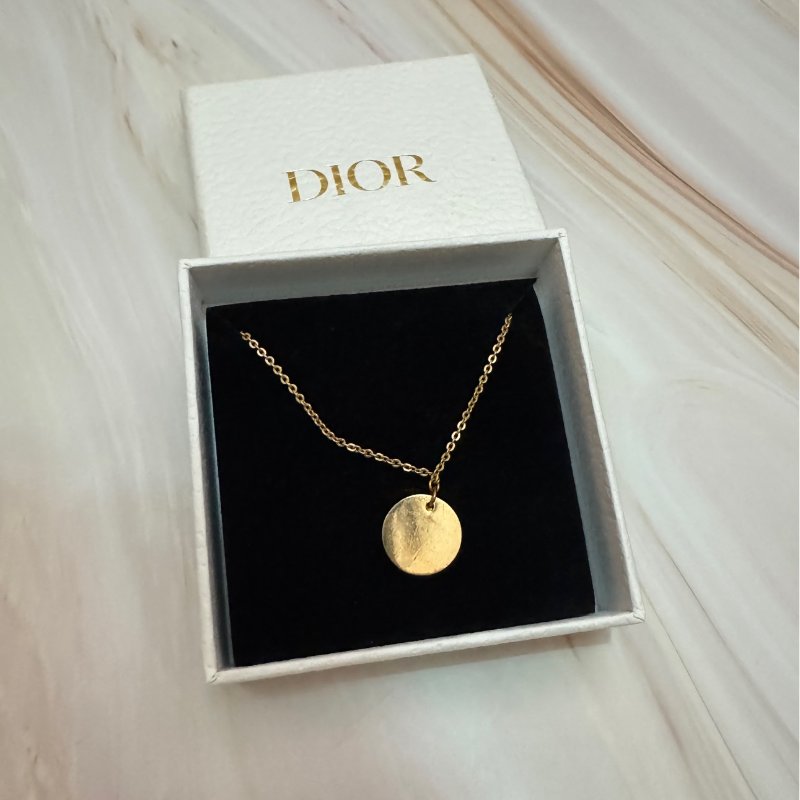 🛍️🎁 雙11🔥 11月新品上架 🔥💖新品上架 現貨 🔥💖 ✨Christian Christian Dior Necklacr Dior 金色閃石頸鏈 Dior 頸鏈-13