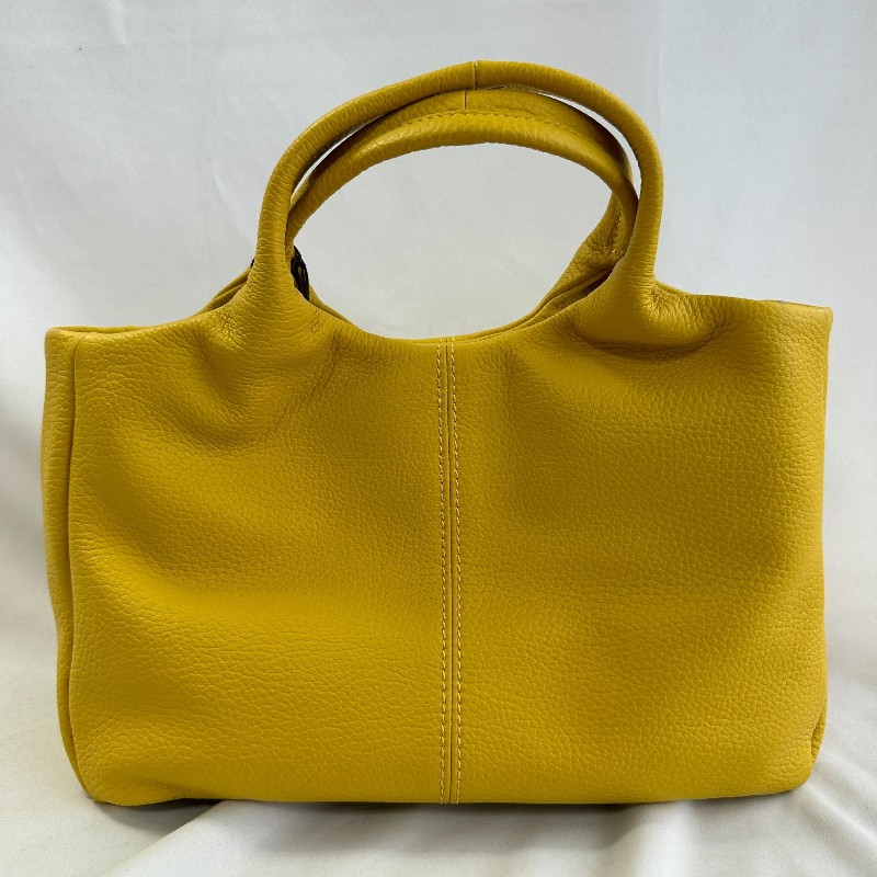 全新未使用Tod's嫩黃色手提包附斜背帶-1