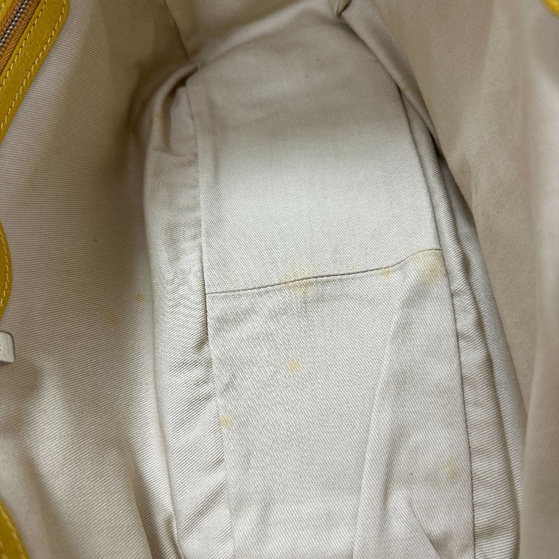 全新未使用Tod's嫩黃色手提包附斜背帶-8