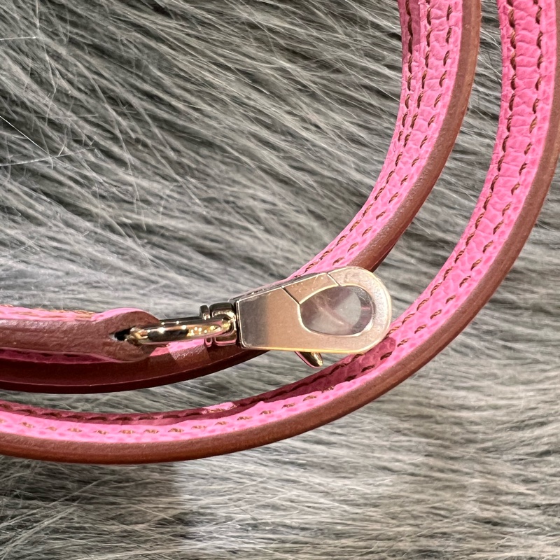 Hermes Mini kelly 2 5P Pink 粉色 粉紫色 銀釦 Epsom皮 外縫 Mini Kelly2 手提包 凱莉包 斜背包 肩背包 小包-25