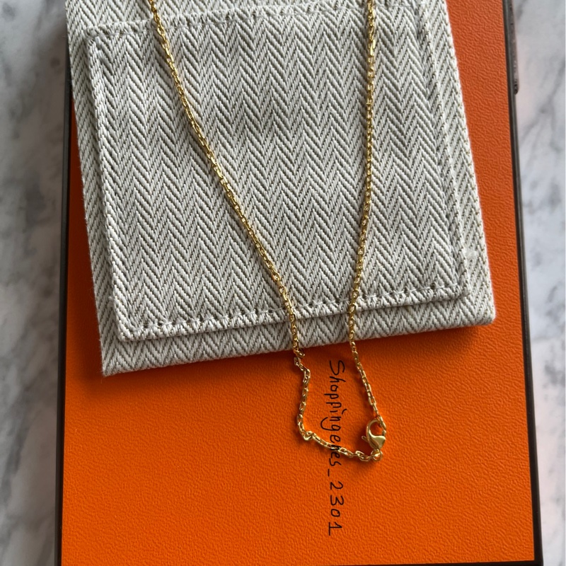 愛馬仕 Hermes 奶茶金 mini h pop 項鍊❗️尚未抵台-9