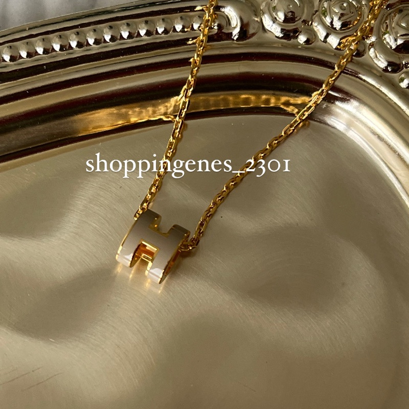 愛馬仕 Hermes 奶茶金 mini h pop 項鍊❗️尚未抵台-1