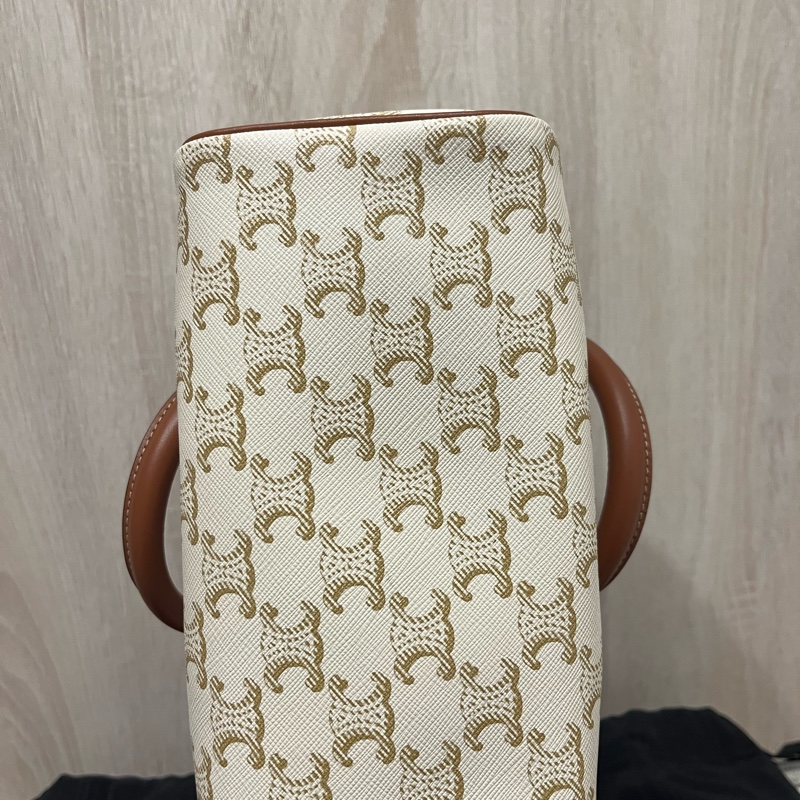 CELINE 白老花波士頓包-7