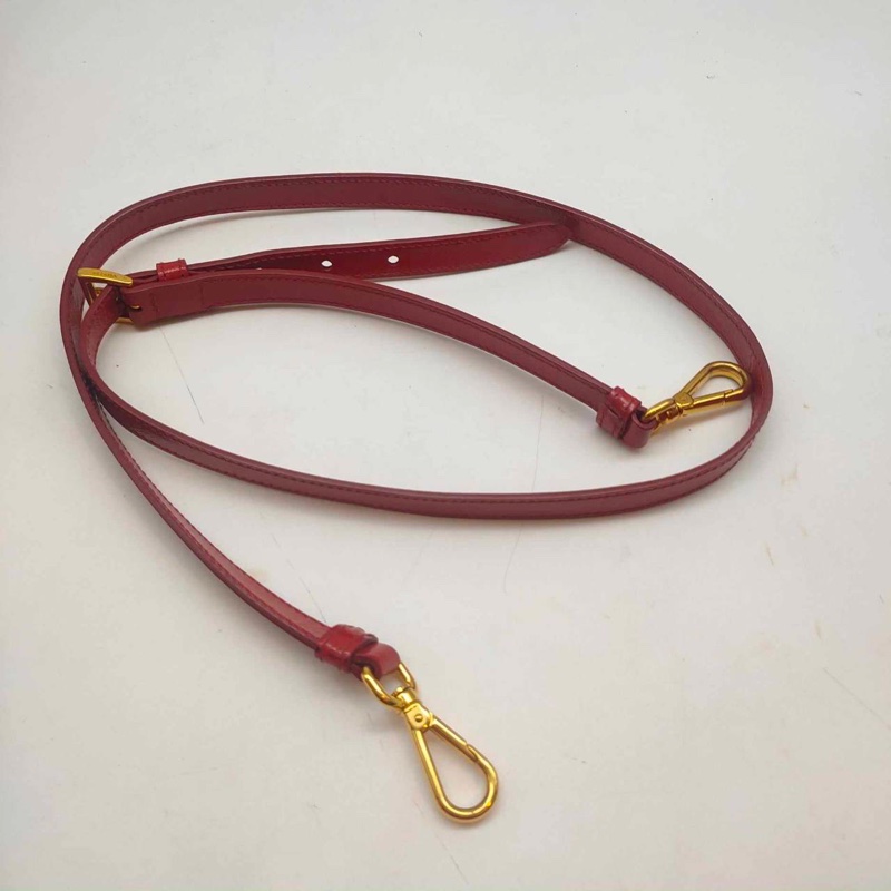 ❌已經售出❌ PRADA 普拉達 BL0836紅色亮皮革貝殼包 手提包附肩帶 兩用包 義大利精品包 保證卡-29