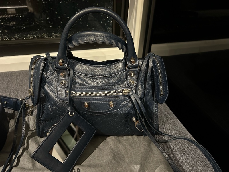 balenciaga mini city(深藍)-1