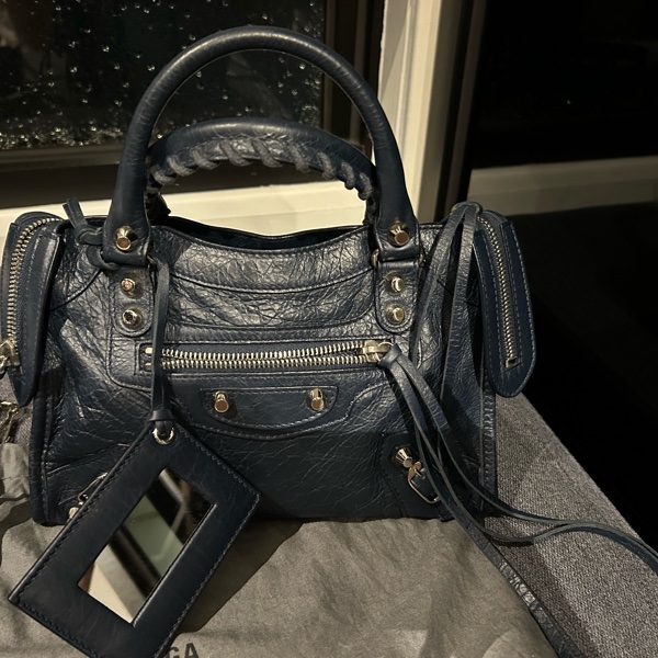 balenciaga mini city(深藍)-8