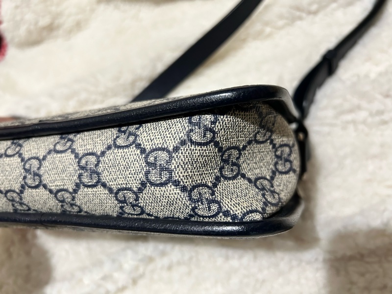 Gucci interlocking G 老花相機包(藍色）-2