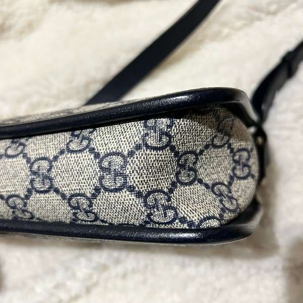 Gucci interlocking G 老花相機包(藍色）-6