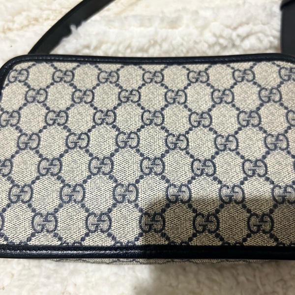 Gucci interlocking G 老花相機包(藍色）-7