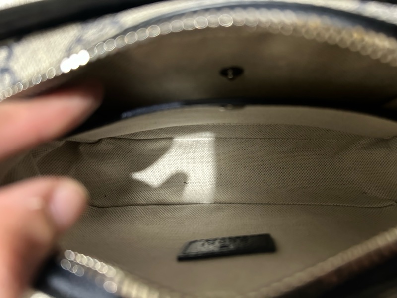 Gucci interlocking G 老花相機包(藍色）-9