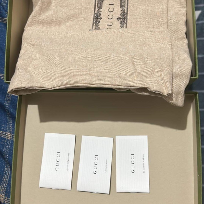 Gucci interlocking G 老花相機包(藍色）-12