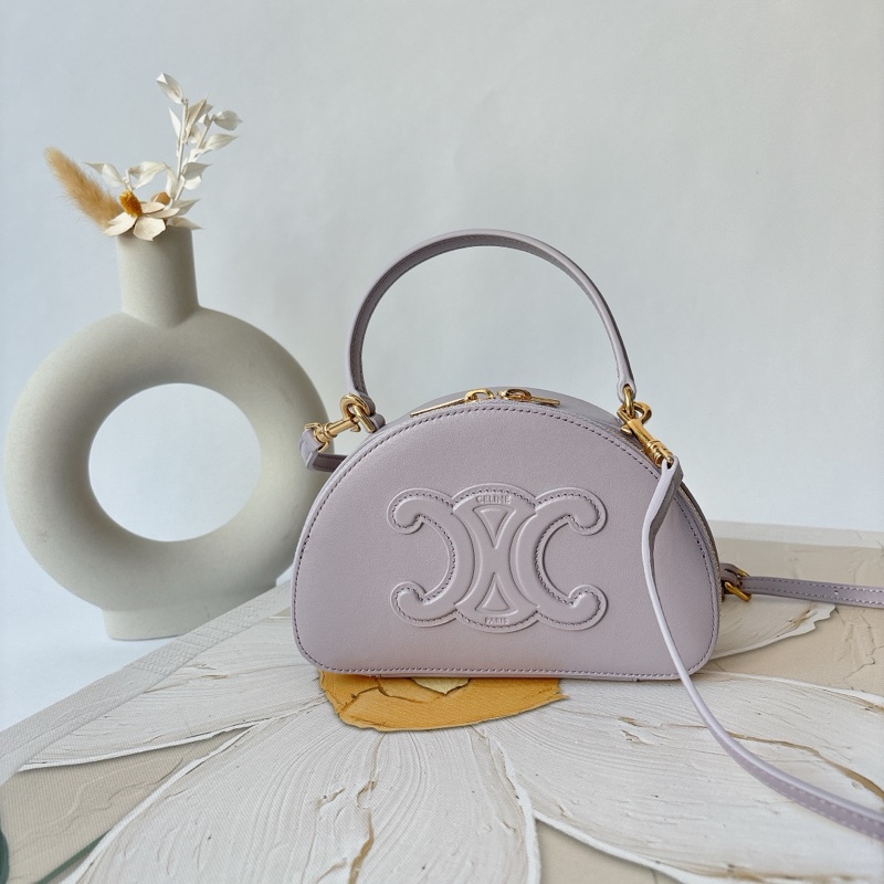 Celine 牛皮 半圓硬盒 側背包-0