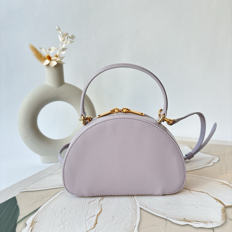 Celine 牛皮 半圓硬盒 側背包-3