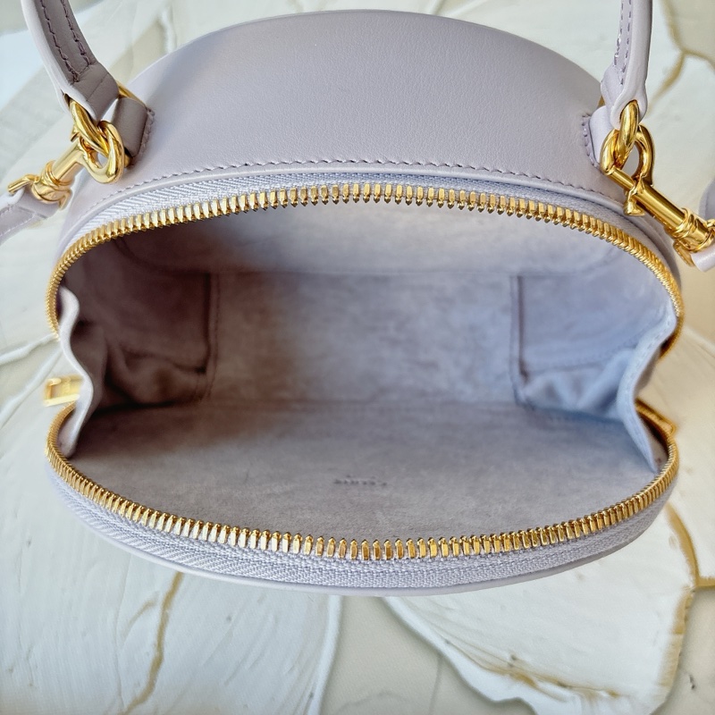 Celine 牛皮 半圓硬盒 側背包-7