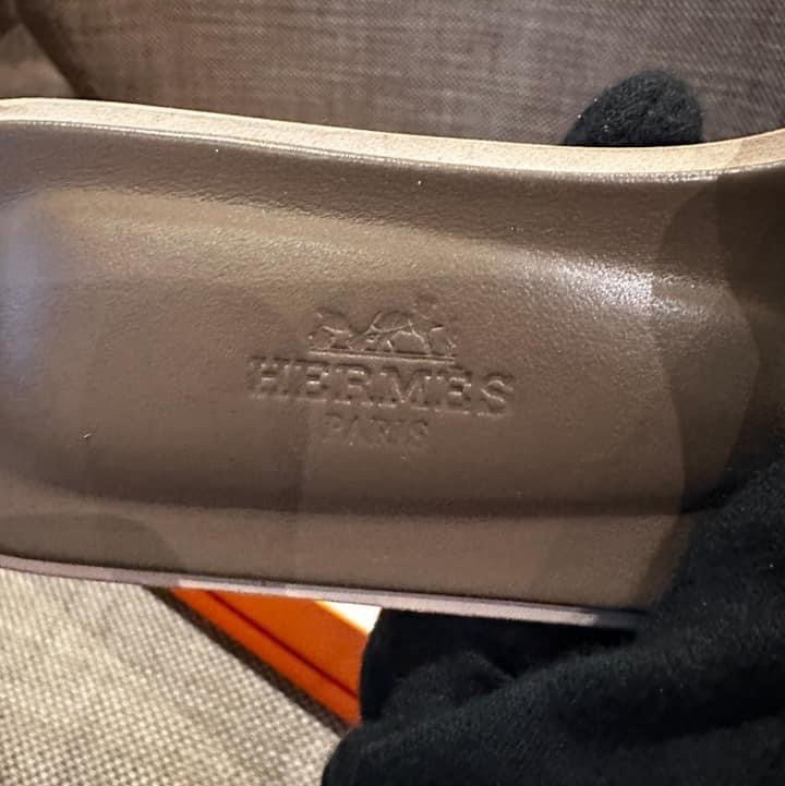 Hermes 愛馬仕 大象灰平底-3
