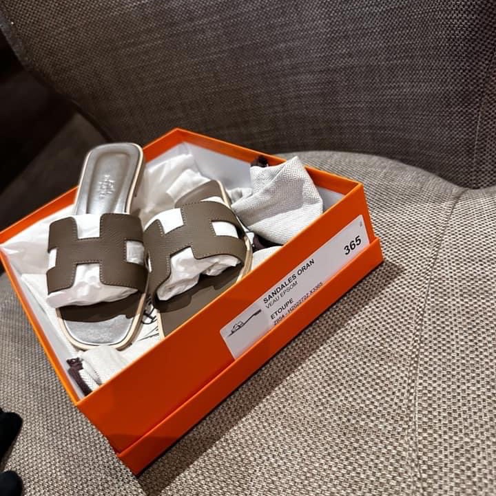 Hermes 愛馬仕 大象灰平底-6