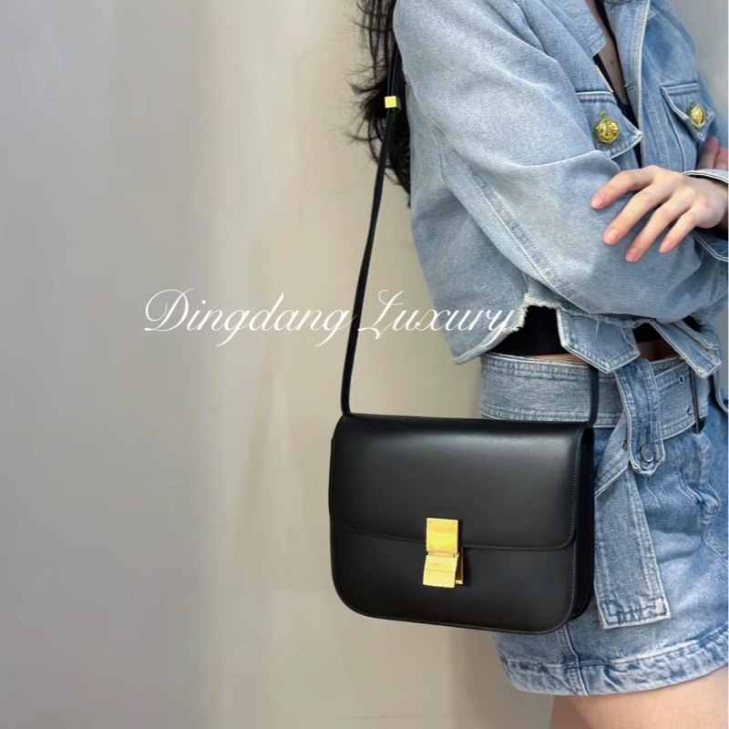 🔥全網最低價🔥#Celine #賽琳classic #box #豆腐包 #方塊包 中號-3