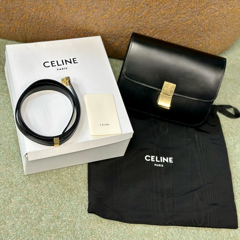 🔥全網最低價🔥#Celine #賽琳classic #box #豆腐包 #方塊包 中號-29