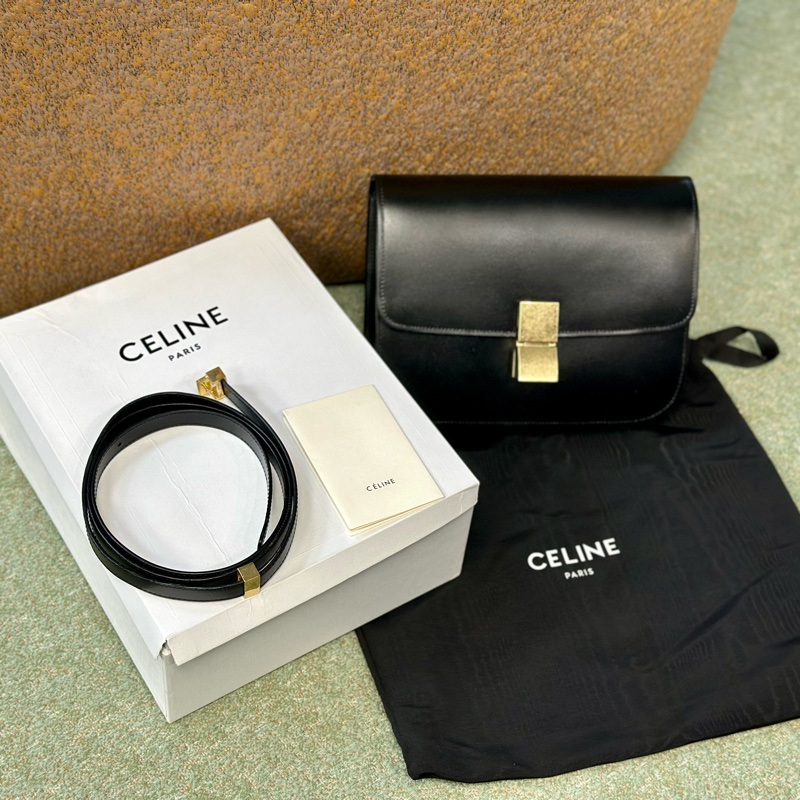 🔥爆款甜價釋出🔥 #Celine #賽琳classic #box #豆腐包 #方塊包 中號-19