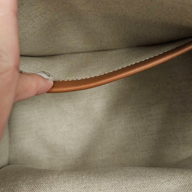 【 全新未使用 】CELINE仿拉菲亞織物 TRIOMPHE緹花小型CABAS托特包-2