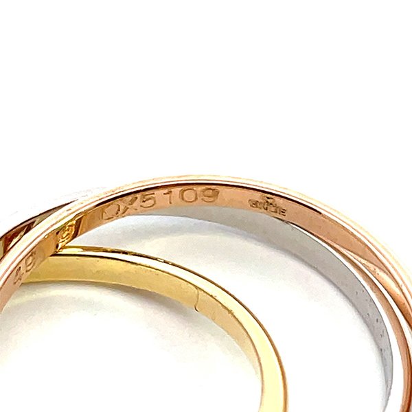 CARTIER Trinity 細款三環戒 1.5mm #49-3