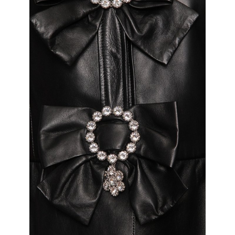 Gucci Leather Jacket for Women in Black (479069-XN336-1000-42)-3