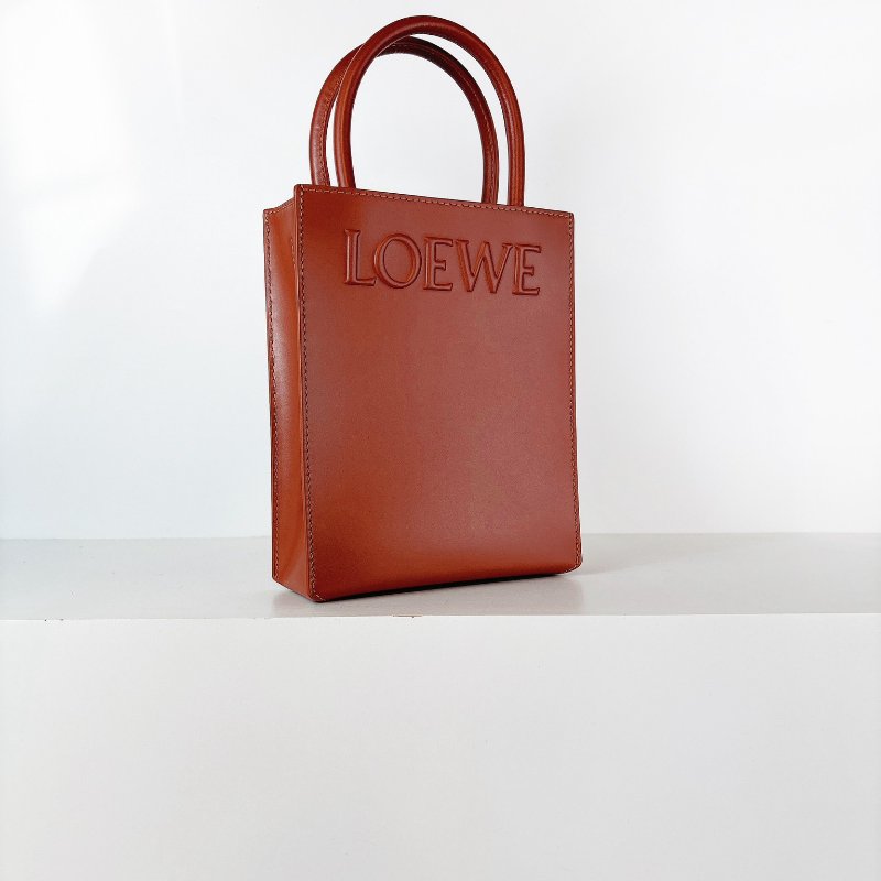Loewe a5 tote 焦糖棕色-6
