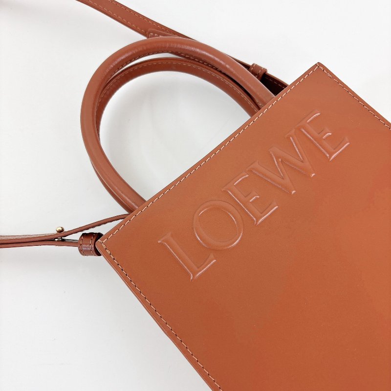 Loewe a5 tote 焦糖棕色-8