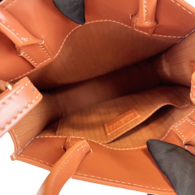 Loewe a5 tote 焦糖棕色-14