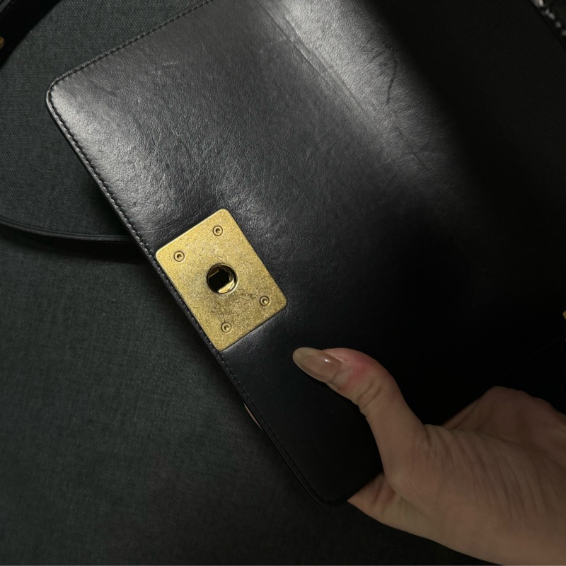 Chanel Leboy 20 埃及限定款 鱷魚壓紋 黑金配色-17