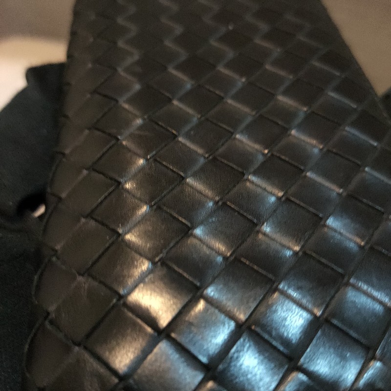 ‼️老闆出國不在‼️限時一週亂賣🚀㊣✨ Bottega Veneta ✨寶緹嘉 黑色 BV 皮革 編織 皮夾 錢包 薄款 長夾 薄長夾/二手皮夾/二手精品/保證正品-9