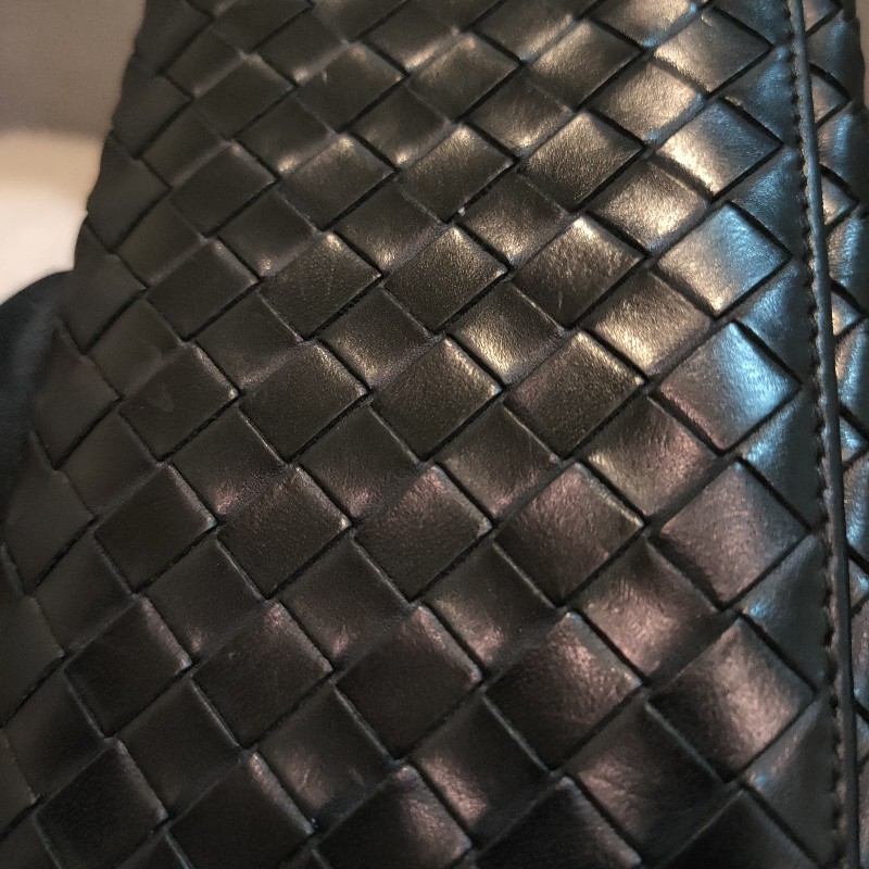 ‼️老闆出國不在‼️限時一週亂賣🚀㊣✨ Bottega Veneta ✨寶緹嘉 黑色 BV 皮革 編織 皮夾 錢包 薄款 長夾 薄長夾/二手皮夾/二手精品/保證正品-10