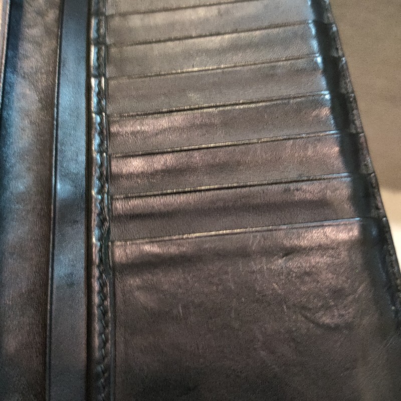 ‼️老闆出國不在‼️限時一週亂賣🚀㊣✨ Bottega Veneta ✨寶緹嘉 黑色 BV 皮革 編織 皮夾 錢包 薄款 長夾 薄長夾/二手皮夾/二手精品/保證正品-35